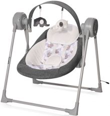 Шезлонг - качели Lorelli Twinkle Grey Rhino 0-9кг
